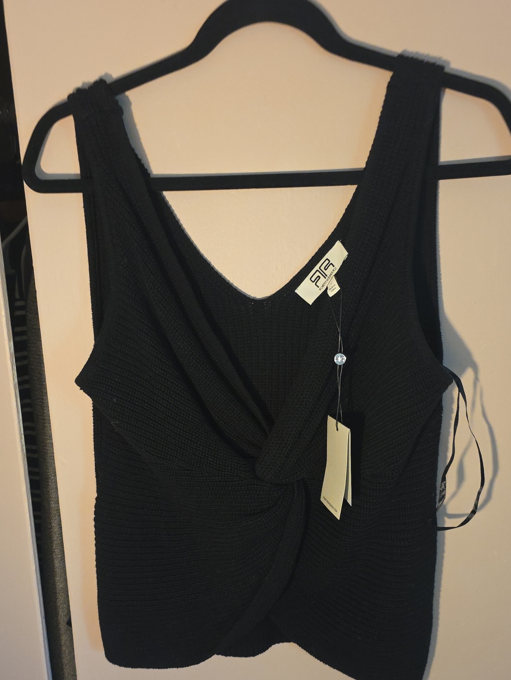 Robert Rodriguez Black Knit sleeveless Top with Branded Tag new with tag